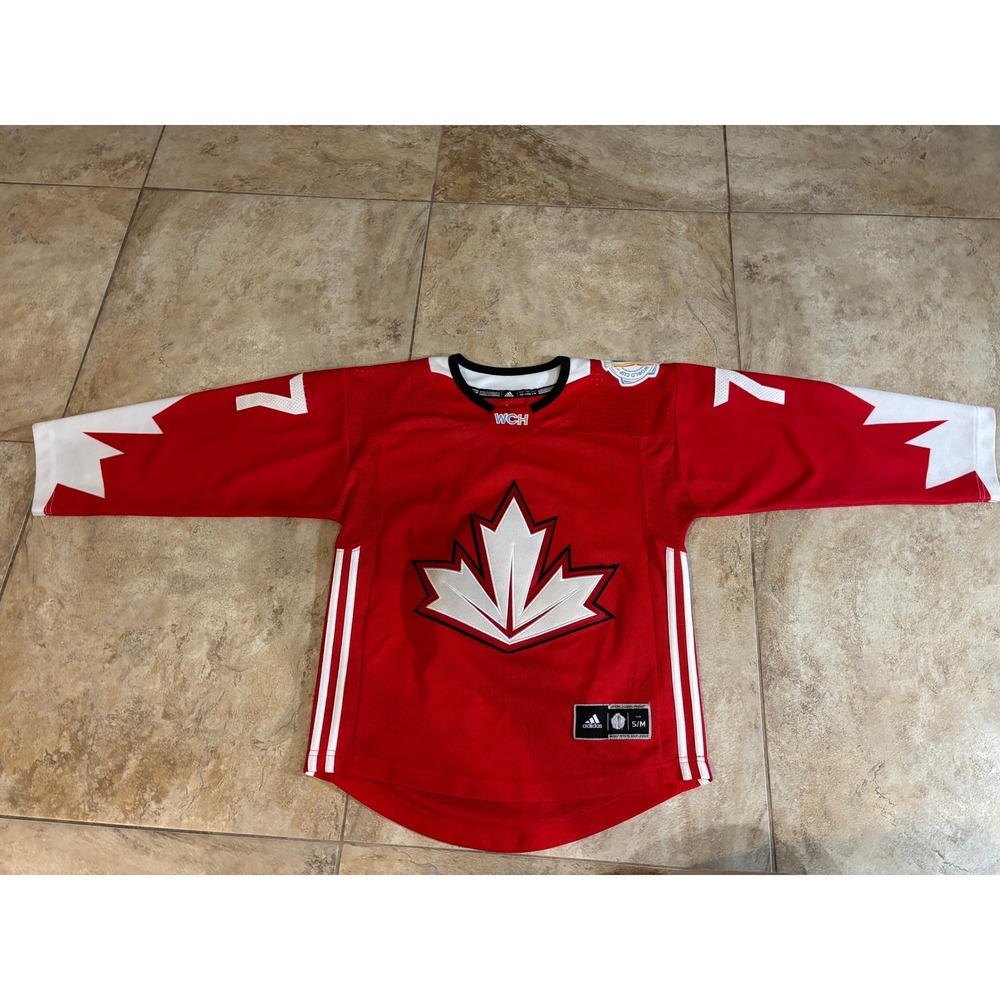 Adidas Team Canada WCH Jeff Carter #77 Youth Sm World Cup Hockey Jersey Red SM